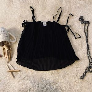 Black Babydoll Crop Top